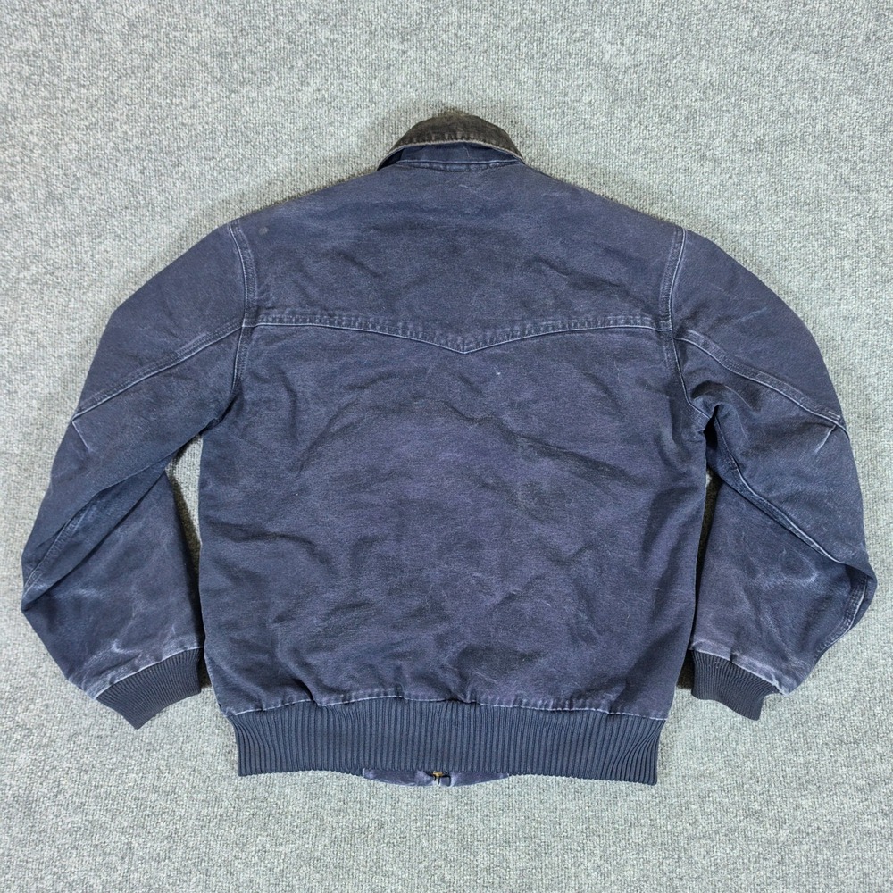 Vintage Carhartt J14 MDT Midnight Navy Santa Fe Jacket Mens Size Medium 90s Y2K - Picture 2 of 9